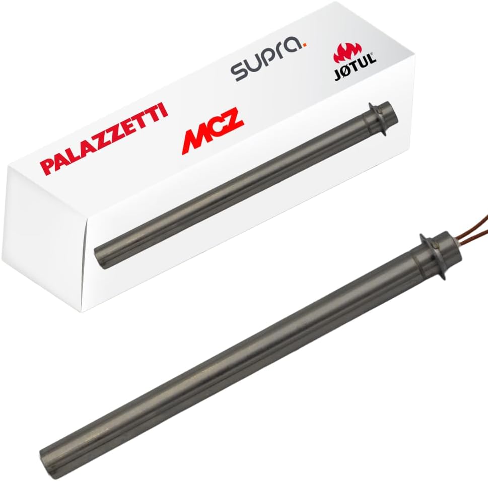 The replacement igniter — 150 Ω measured before fitting, matching the expected 151 Ω